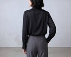 Silk Mock Neck Shirt