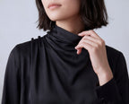 Silk Mock Neck Shirt